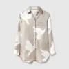 Oversized skjorta med duvtryck Oversized skjorta med duvtryck