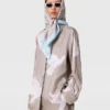 Oversized skjorta med duvtryck Oversized skjorta med duvtryck