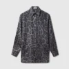 Oversized skjorta med leopardmönster Oversized skjorta med leopardmönster
