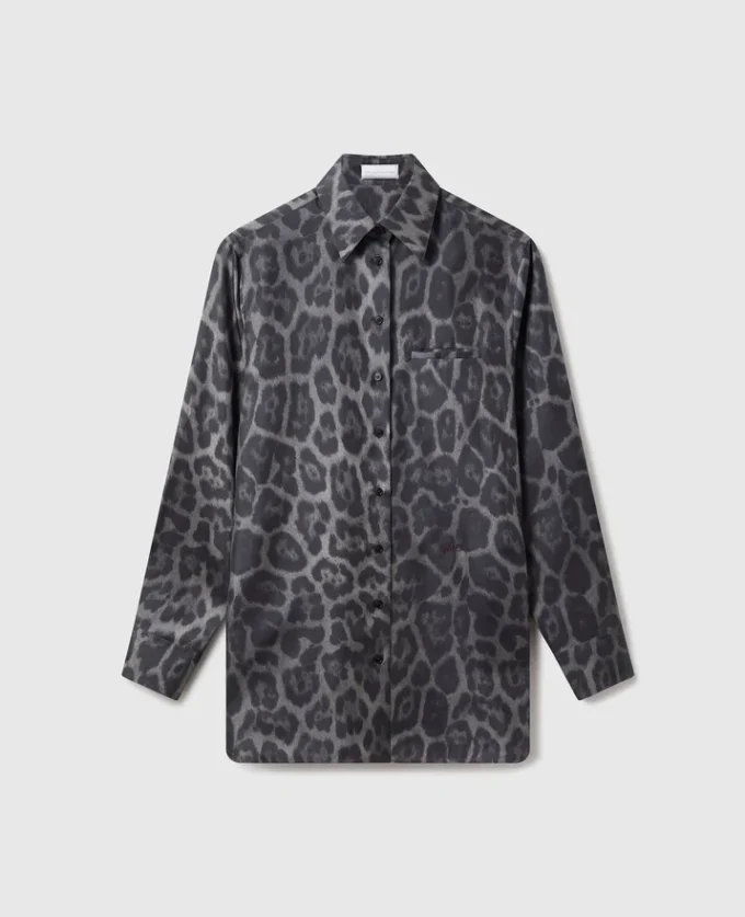 Oversized skjorta med leopardmönster Oversized skjorta med leopardmönster