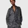 Oversized skjorta med leopardmönster Oversized skjorta med leopardmönster
