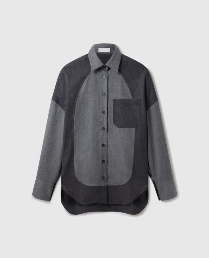 Oversized skjorta med paneler