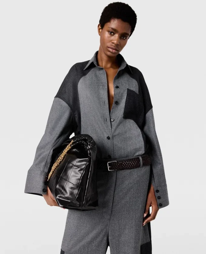 Oversized skjorta med paneler