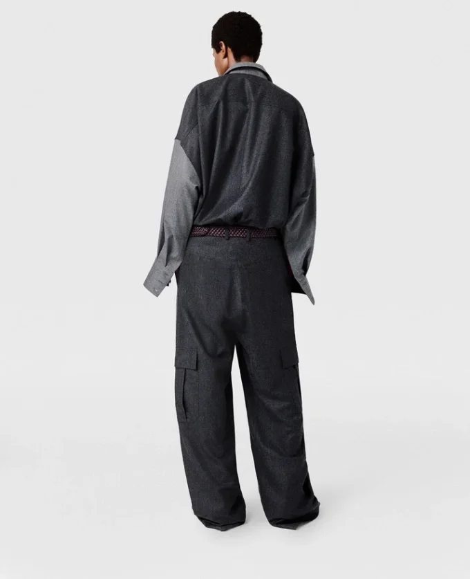 Oversized skjorta med paneler