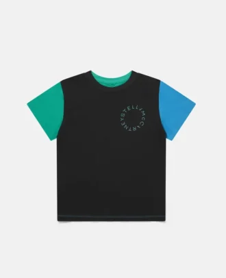 Oversized T-shirt i bomull med färgblock