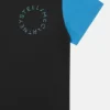 Oversized T-shirt i bomull med färgblock Oversized T-shirt i bomull med färgblock