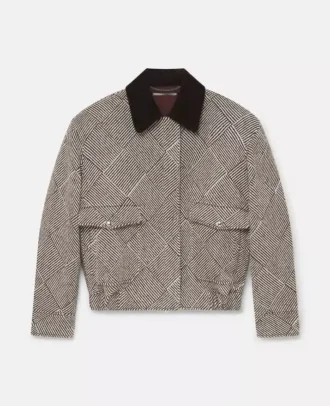 Oversized tweedbomberjacka