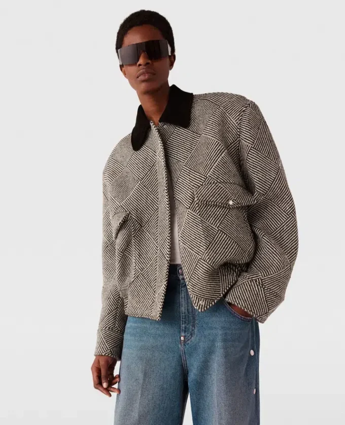 Oversized tweedbomberjacka Oversized tweedbomberjacka