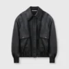 Oversized vegansk bomberjacka Oversized vegansk bomberjacka