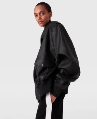 Oversized vegansk bomberjacka