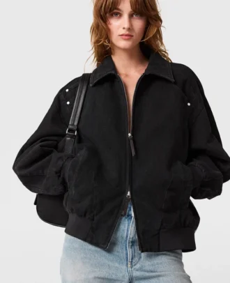 Patchwork-jeansjacka