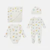 Planets Printed Romper, hatt och filt-set Planets Printed Romper, hatt och filt-set