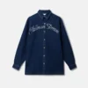 Platinum Dream broderad oversized denimskjorta Platinum Dream broderad oversized denimskjorta