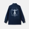 Platinum Dream broderad oversized denimskjorta Platinum Dream broderad oversized denimskjorta