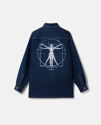Platinum Dream broderad oversized denimskjorta
