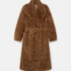 Plush Teddy Coat med bälte Plush Teddy Coat med bälte