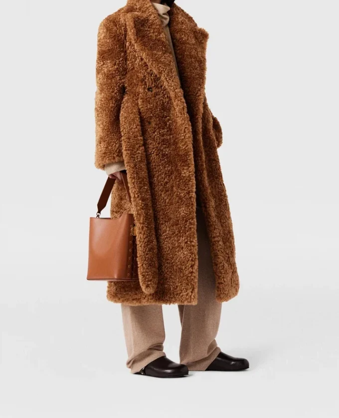 Plush Teddy Coat med bälte Plush Teddy Coat med bälte