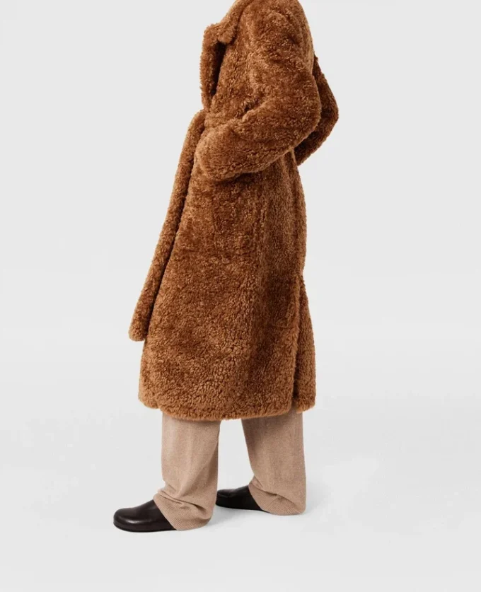 Plush Teddy Coat med bälte Plush Teddy Coat med bälte