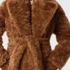 Plush Teddy Coat med bälte Plush Teddy Coat med bälte