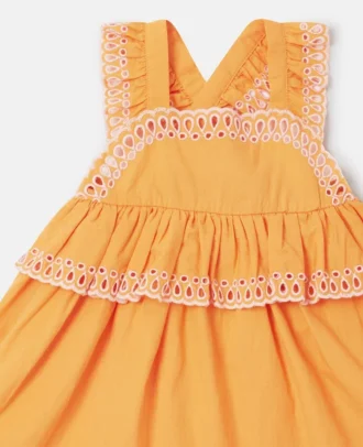Popeline-klänning och bloomers-set