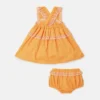 Popeline-klänning och bloomers-set