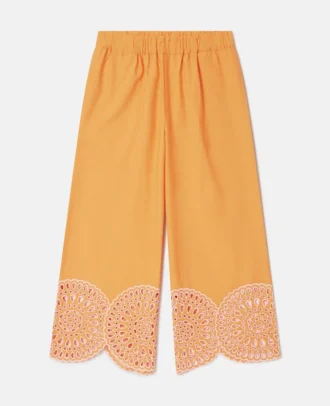 Popeline Statement Cuff Trousers