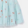 Randig tutuskjol med broderad rosett Randig tutuskjol med broderad rosett