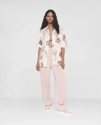 Rewild Fauna Print Silk Shirt
