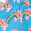 Rollerskate Rainbow Print Fringe Shorts