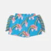Rollerskate Rainbow Print Fringe Shorts