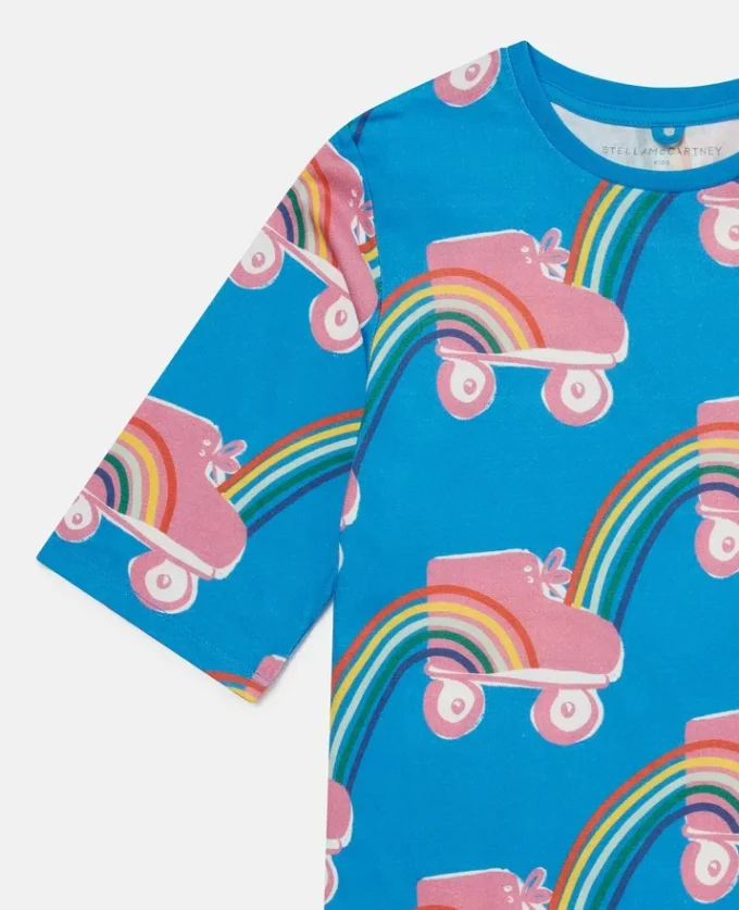 Rollerskate Rainbow Print T-shirt