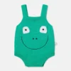 Romper med broderad groda Romper med broderad groda