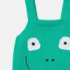 Romper med broderad groda Romper med broderad groda