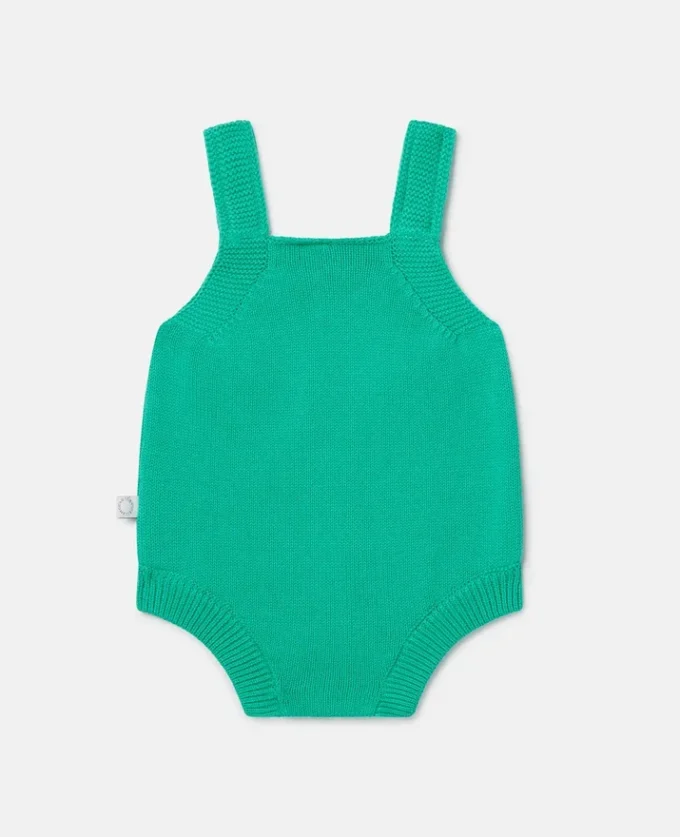 Romper med broderad groda Romper med broderad groda