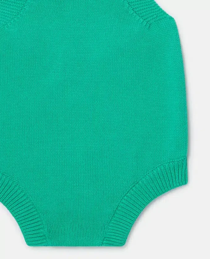 Romper med broderad groda Romper med broderad groda