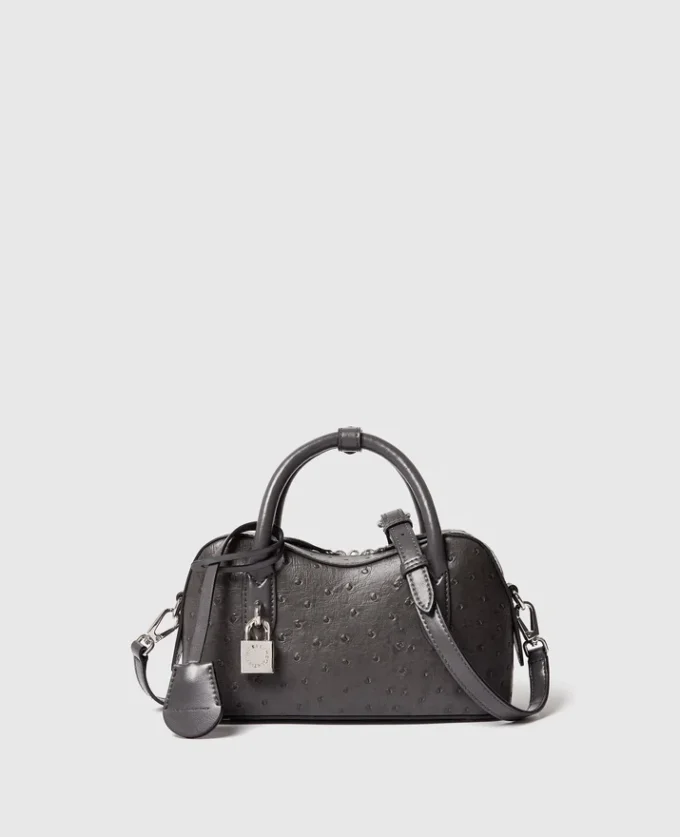 Ryder Ostrich Crossbody Bag