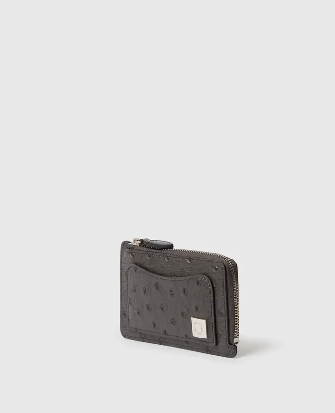 Ryder Ostrich Zip-kortfodral Ryder Ostrich Zip-kortfodral