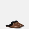 Ryder veganska loafers utan bakstycke med teddyfoder Ryder veganska loafers utan bakstycke med teddyfoder