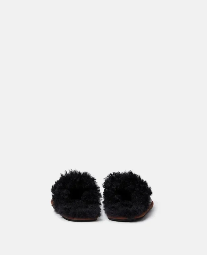 Ryder veganska loafers utan bakstycke med teddyfoder Ryder veganska loafers utan bakstycke med teddyfoder