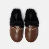 Ryder veganska loafers utan bakstycke med teddyfoder Ryder veganska loafers utan bakstycke med teddyfoder