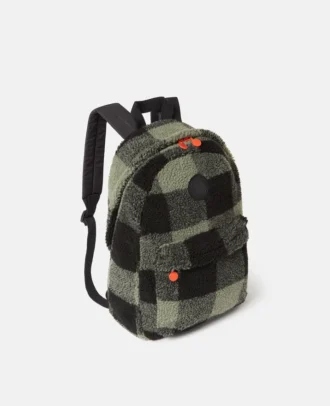 Ryggsäck med rutmönster