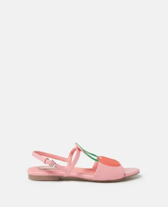 Sandaler med körsbärsmönster