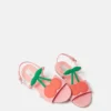 Sandaler med körsbärsmönster Sandaler med körsbärsmönster