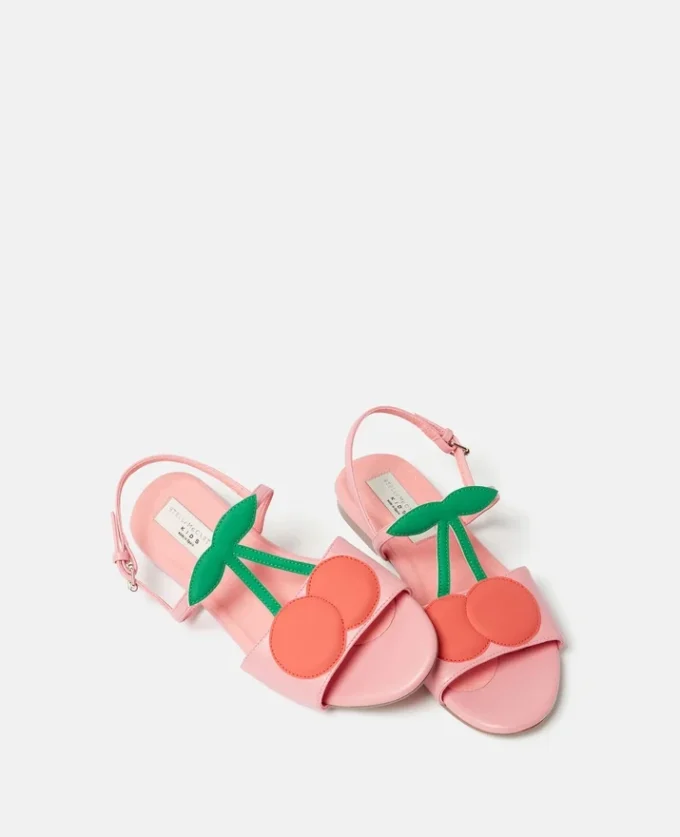 Sandaler med körsbärsmönster Sandaler med körsbärsmönster