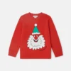 Santa-tröja med rund hals och grafiskt tryck Santa-tröja med rund hals och grafiskt tryck