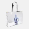 Sexy Robot Graphic speglad kromeffekt tote bag
