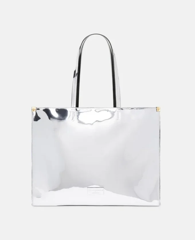 Sexy Robot Graphic speglad kromeffekt tote bag