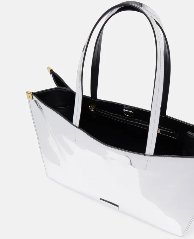 Sexy Robot Graphic speglad kromeffekt tote bag