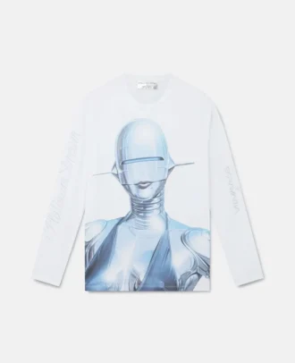 Sexy Robot långärmad T-shirt i ekologisk bomull