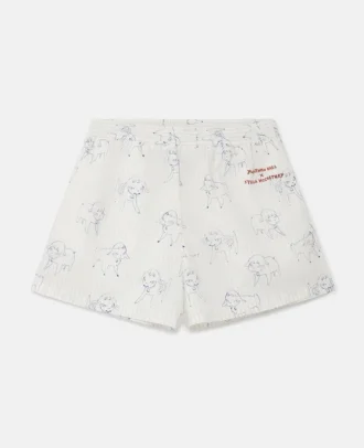 Sheep Can Never Sleep-shorts med tryck Sheep Can Never Sleep-shorts med tryck